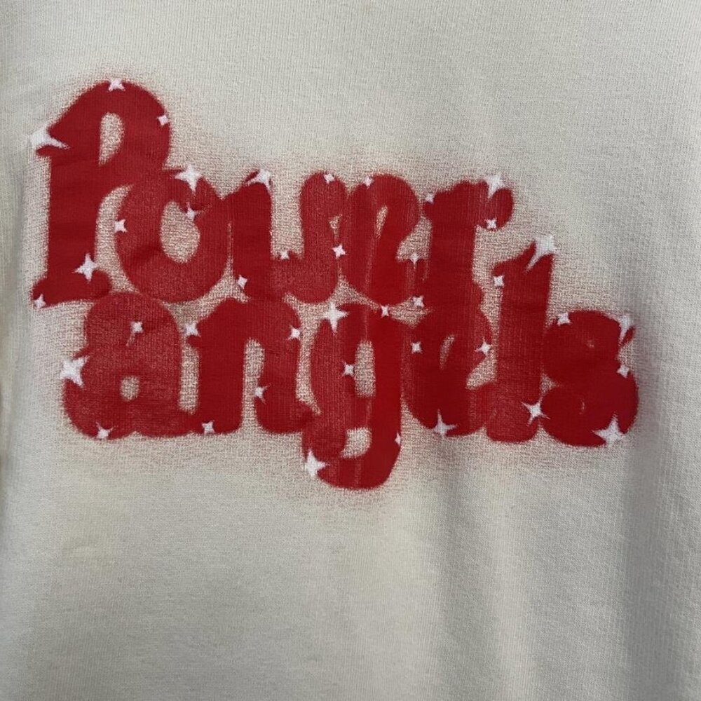 GANNI POWER ANGELS PRINT CREWNECK TOP - Picture 3 of 10